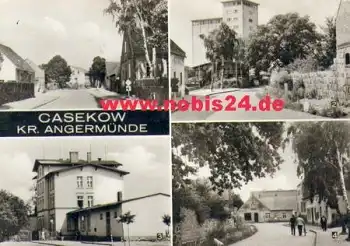 16306 Casekow mit Bahnhof o 4.10.1979