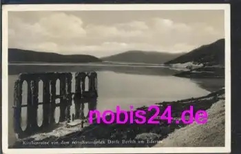 34513 Edersee verschwundenes Dorf o 3.8.1937