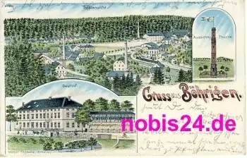 09661 Böhringen Litho Gasthof Fabriken o 1.5.1904