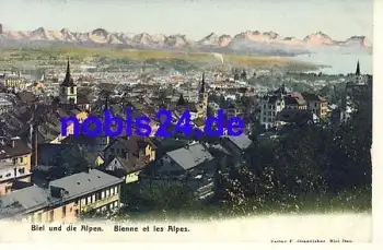 Biel und die Alpen *ca.1915