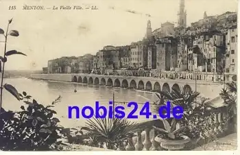 Menton La Vieille Ville Region Provence-Alpes-Côte d’Azur o ca.1910