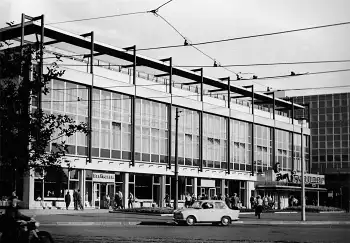 Dresden Postplatz Grossgaststätte "am Zwinger" Grossfoto um 1970