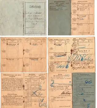 Schießbuch 4. Kompagnie des Königlich Sächsischen 9. Infanterie Regiment Nr. 133 Soldat Riedel 1888