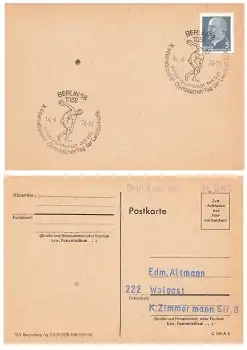 X. Olympischer Tag der Leichtathletik Sonderstempel auf Drucksache o Berlin 14.6.1972