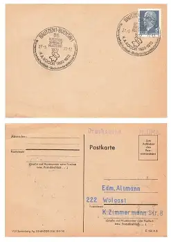 Bautzen1-Budysin1 zweisprachiger Sonderstempel Serbskeje Kultury 27.5.1972