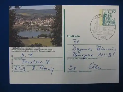 Bildpostkarte P 129 Deutschland Bad König