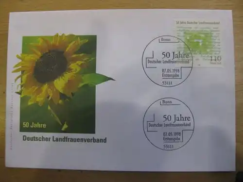 Ersttagsbrief Künstler- Ersttagsbrief FDC der Deutsche Postphilatelie: Landfrauenverband