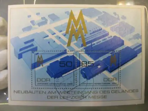 Leipziger Messe  Block 99 mit Ortsstempel, mit Tagesstempel