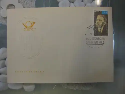 Offizieller, Amtlicher Ersttagsbrief FDC der DDR: Wilhelm Külz