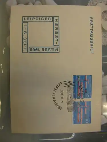 Offizieller, Amtlicher Ersttagsbrief FDC der DDR: Leipziger Herbstmesse 1968