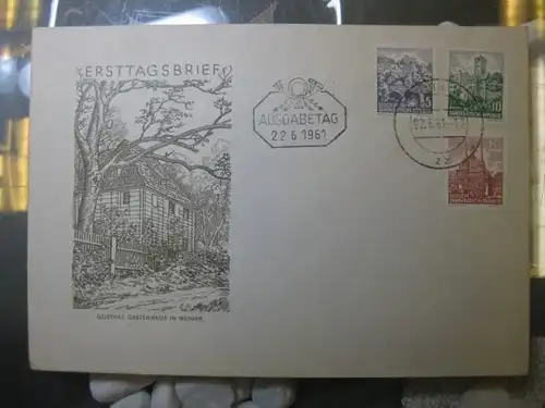 Offizieller, Amtlicher Ersttagsbrief FDC der DDR: Landschaften (II)