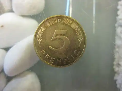 5 Pfennig, 1995, Münze München, "D"