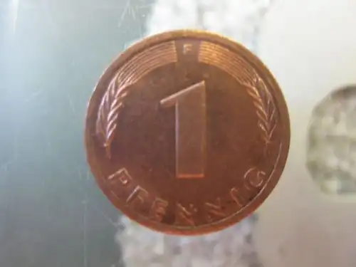 1 Pfennig, 1984 F, Münze Stuttgart