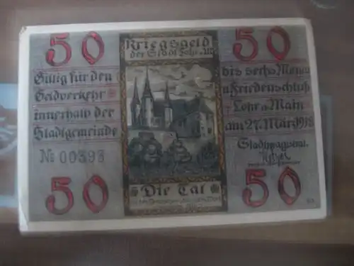 Notgeld Lohra  a. Main, 50 Pf.