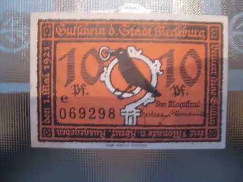 Notgeld Merseburg, 10 Pf.