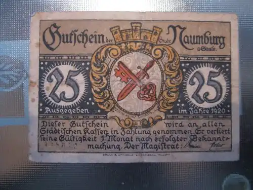 Notgeld Naumburg, 25 Pf.