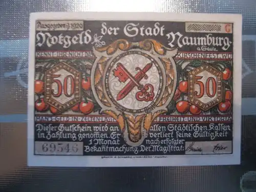 Notgeld Naumburg, 50 Pf.