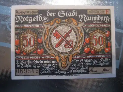 Notgeld Naumburg, 50 Pf.