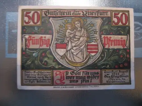 Notgeld Querfurt, 50 Pf.