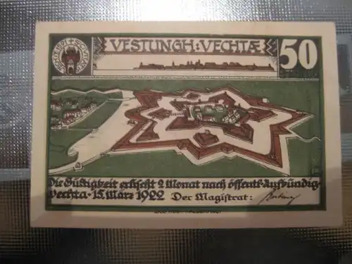 Notgeld Vechta, 50 Pf.