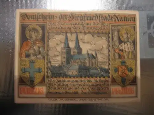 Notgeld Xanten, 50 Pf.