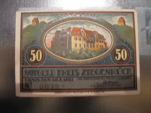 Notgeld Ziegenrück, Ranis, 50 Pf.