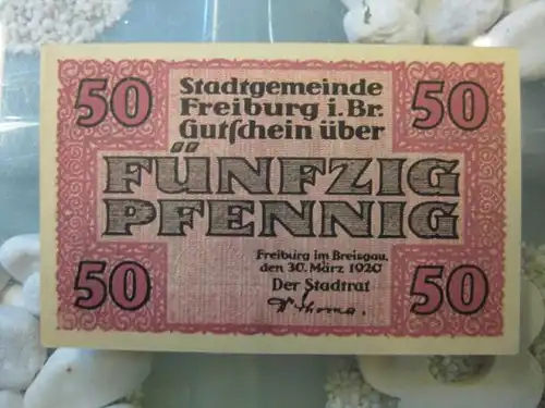 Notgeld Freiburg i. Br., 50 Pf.