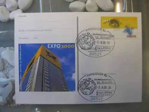 Sonderpostkarte PSo69, EXPO 2000 Hannover