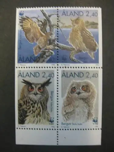 Vögel, Aland, 4 Werte