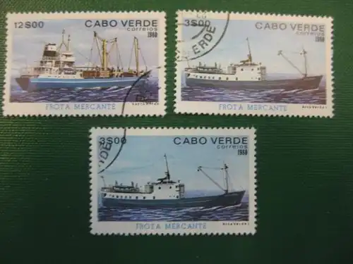 Schiffe, Cabo Verde, 3 Werte