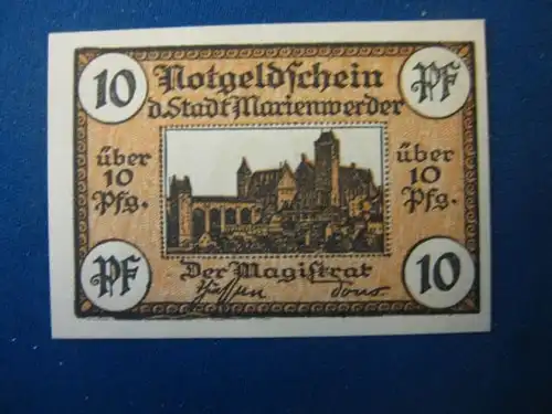 Notgeld  10 Pf. der Stadt Marienwerder