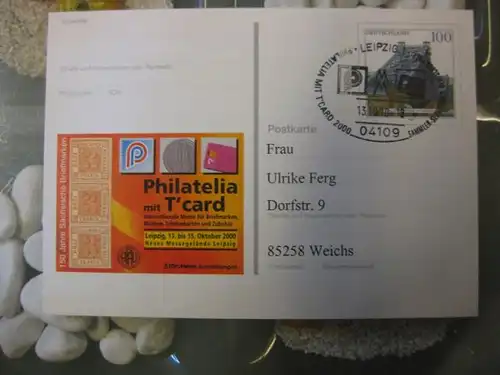 Sonderpostkarte PSo72, PHILATELIA mit T-card 2000