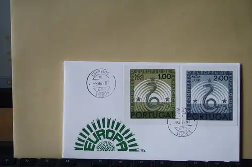 Portugal, 1967,  Rheumakongress, Symphatie-/Mitläuferausgabe, Schmuckbrief - FDC mit ungezähnten Marken aus Ministerblatt (Faksimile); Ersttagsgestempelt