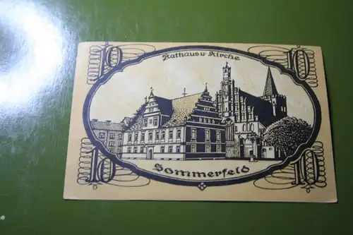 Notgeld Sommerfeld, 10 Pf.