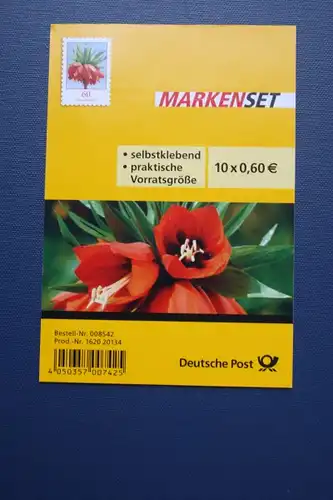 Folienblatt FB-MiNr. 35; Blumen - Kaiserkrone, Markenset