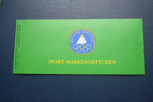 Für den Sport 1980, Sporthilfe Markenheftchen 1980, 
Abart kurzes p 