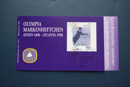 Sporthilfe, Sport  Markenheftchen, 
Markenheft Deutsche Sporthilfe 1996