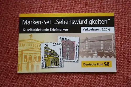 Markenset, MaxiSet, Markenheft MH-Mi.-Nr. 50, SWK, Sehenswürdigkeiten