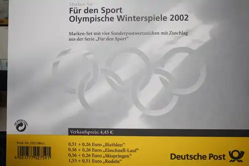 Markenheft MH 47, Marken-Set Für den Sport 2002