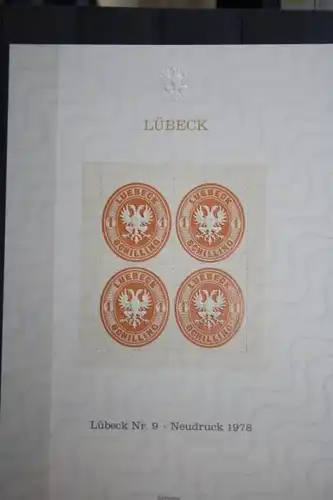 Lübeck MiNr. 10, Neudruck 1978