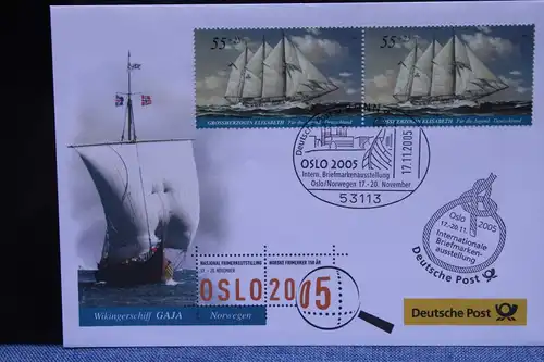 Ausstellungsbrief Deutsche Post: OSLO 2005