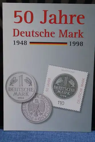 Erinnerungsblatt ; Gedenkblatt; Jahresgabe; 50 Jahre Deutsche Mark