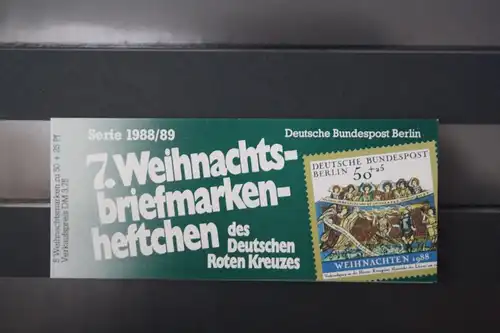 Markenheft des Deutschen Roten Kreuzes Serie 1988/89; Ausgabe Berlin