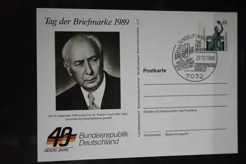 Tag der Briefmarke 1989; 40 Jahre BRD