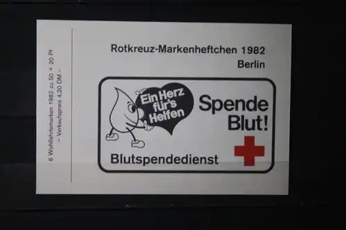 Rotkreuz-Markenheftchen, Ausgabe Berlin, 1982