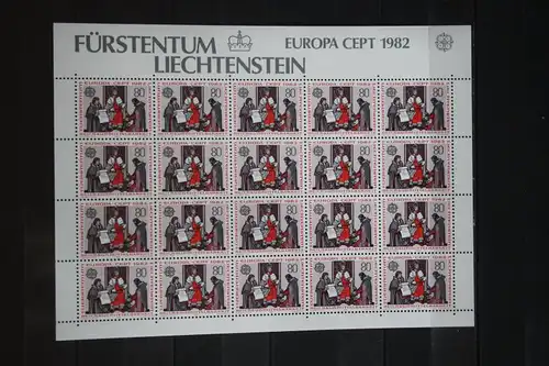 Liechtenstein Kleinbogen  CEPT1982