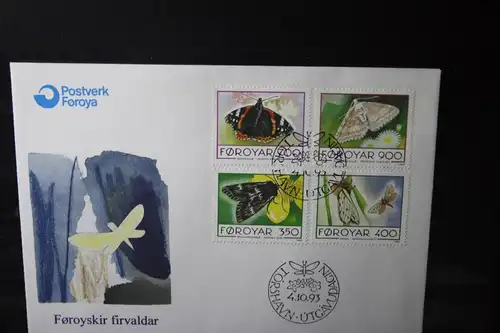 Foroyar, Faäröer, Schmetterlinge 1993, FDC