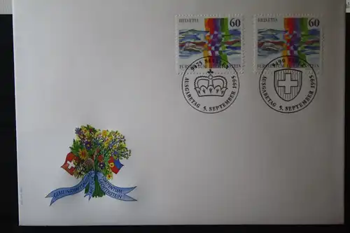 Schweiz, Gemeinschaftsausgabe mit Liechtenstein 1995, FDC