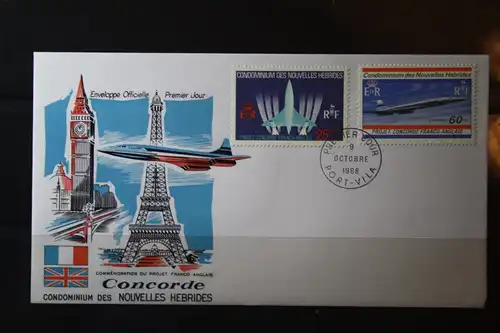 Neue Hebriden , Nouvelles Hebrides (Französisches Condomium), Concorde, FDC