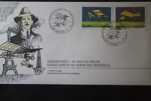 BrasilienLuftfahrt 1989, Flugzeuge, FDC 